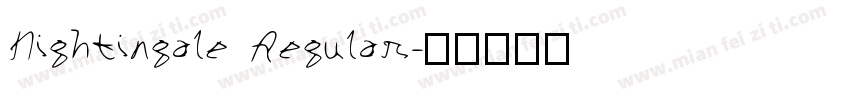Nightingale Regular字体转换
